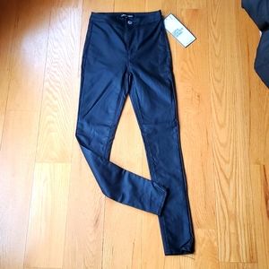 Super High Rise Skinny Faux Leather Pants NWT